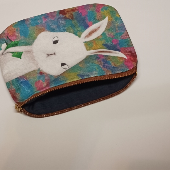 Flat rabbit pouch / bag - Picture 3 of 6